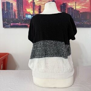 Chic Colorblock Short Sleeve Top